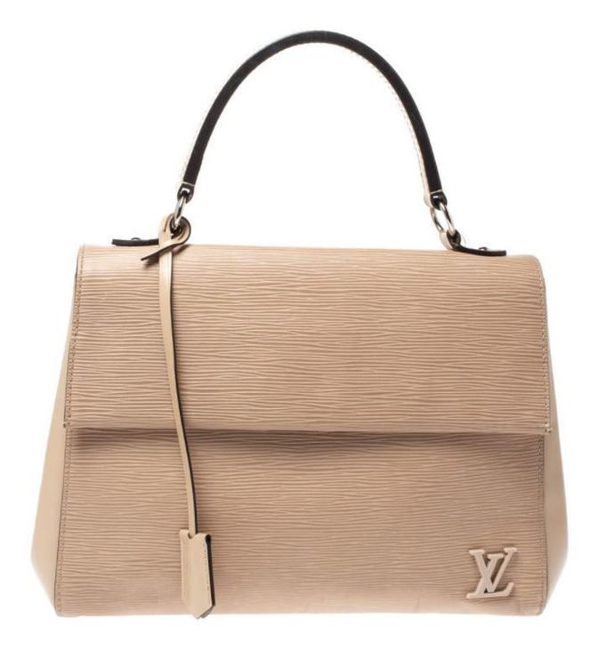 Louis Vuitton Naturel Epi Leather Cluny MM Top Handle Bag Louis