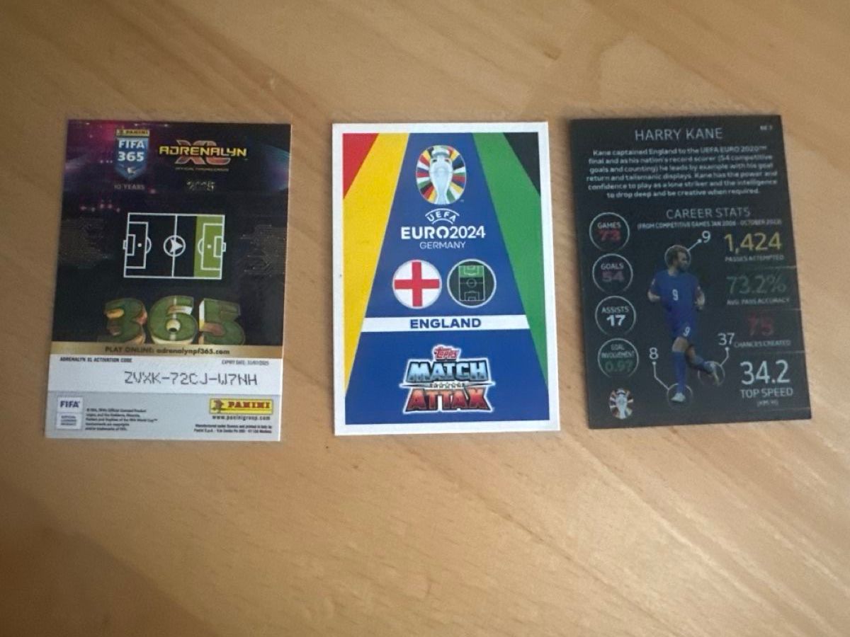 Cartes: 3 x Harry Kane Karten – D'occasion à Richterswil par 1808 1