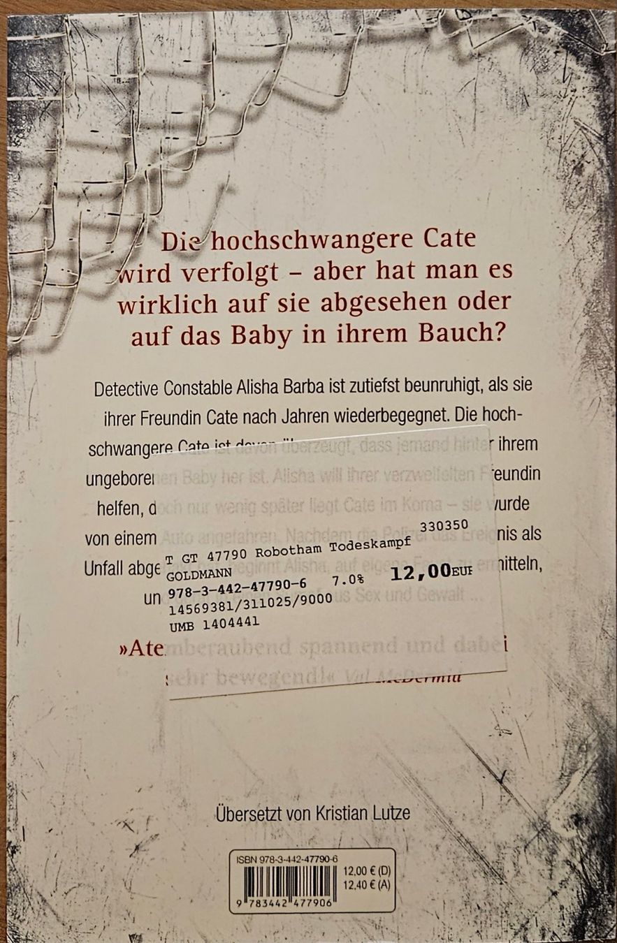Bücher: Michael Robotham - Todeskampf - Band 3 – Gebraucht aus Hinwil von brucha01 1