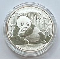 schöne 1 Silber-Unze (31,1 Gramm) China PANDA von 2015