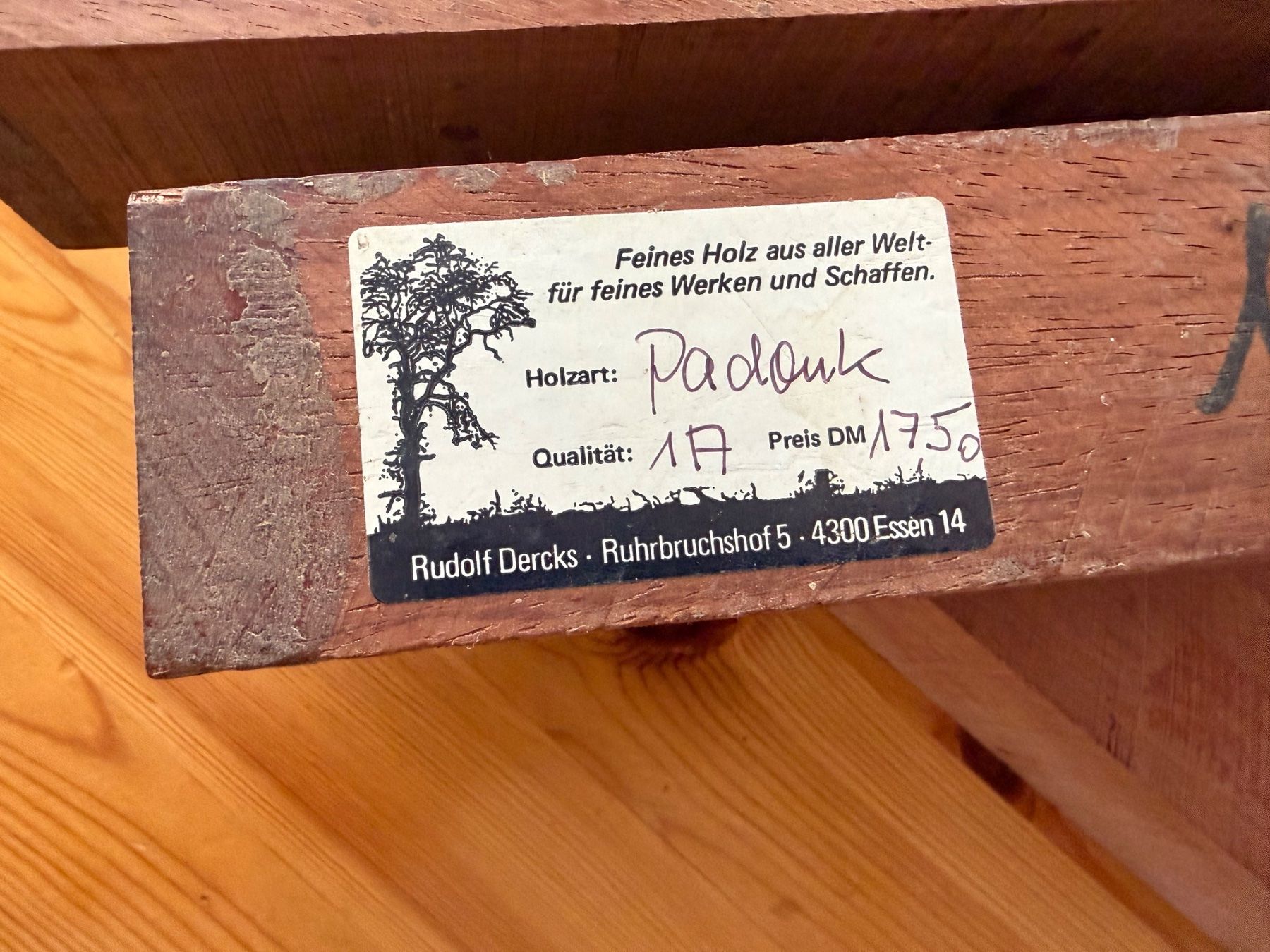 Holzartikel: Padouk Holz zum drechseln – Neu (gemäss Beschreibung) aus Degersheim von Rrimi 2