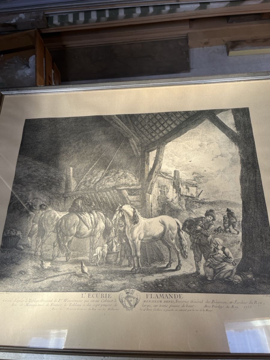 Poster & Bilder: Pferde in Stall – Gebraucht aus Wiggen von Zauber_fee 1