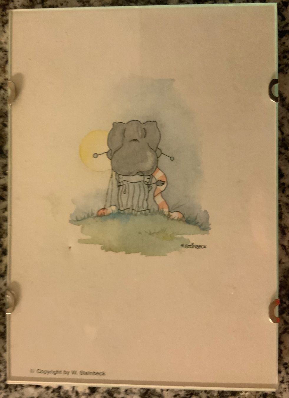 Posters & Illustrations: 2 Elephanten Bilder W.Steinbeck – D'occasion à Zürich par MeineBilderkiste 2