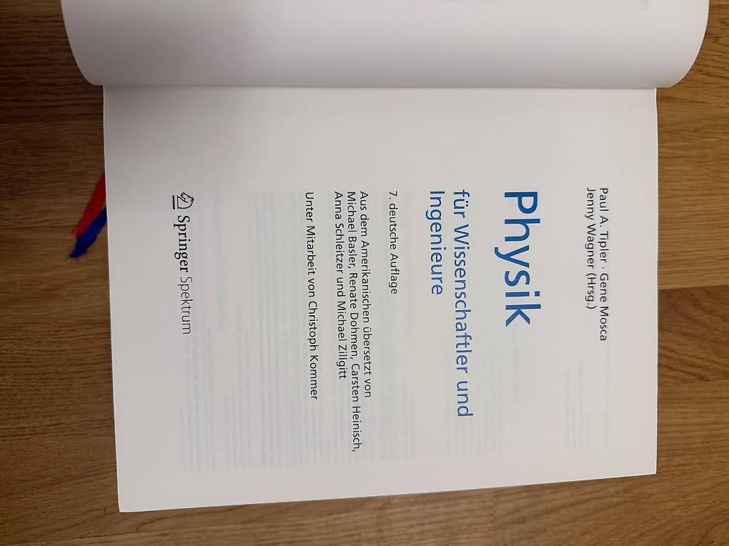 Libri: Tipler Physik Buch – Usato da Zürich venduto da dgoetz 2