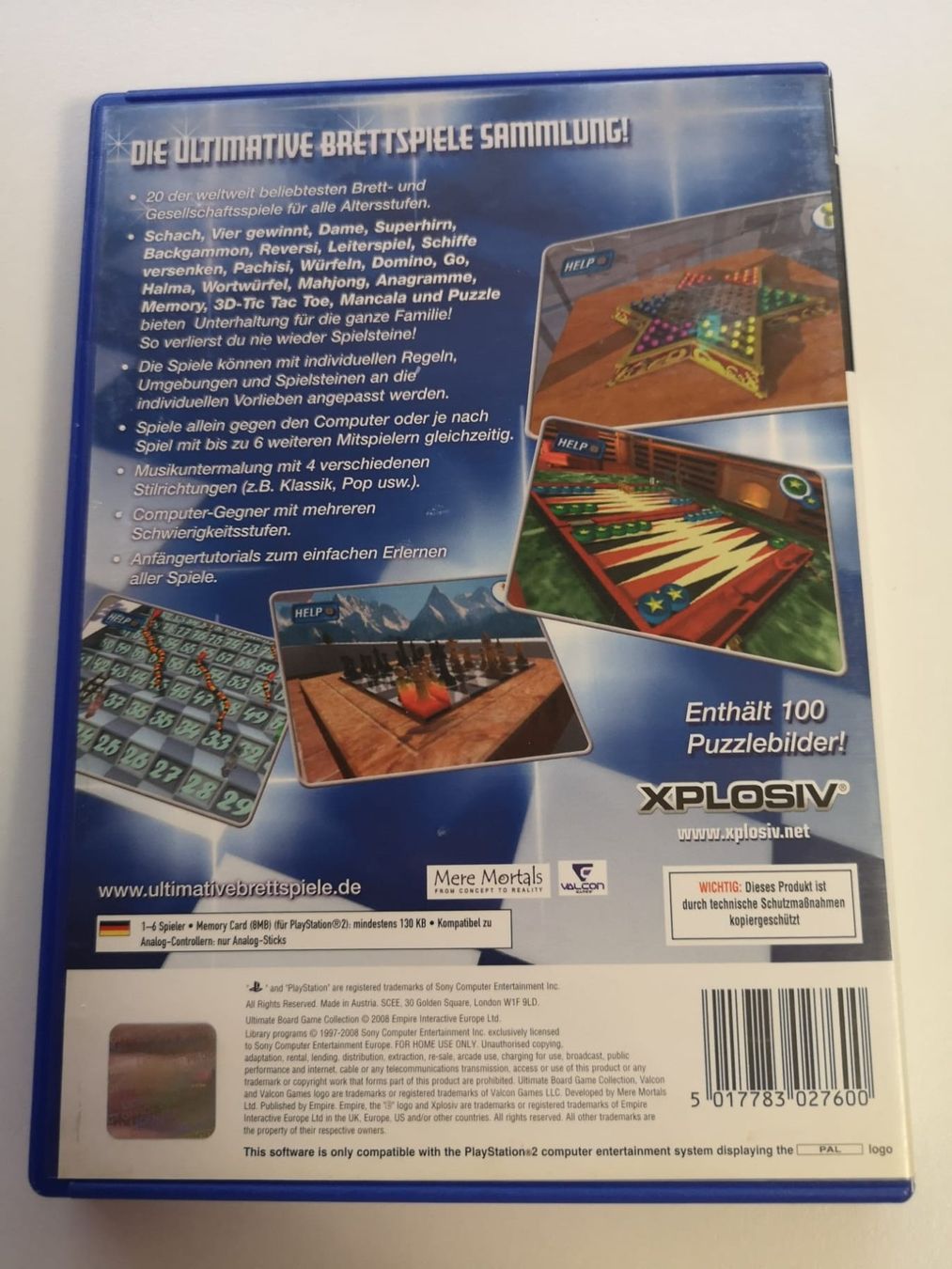 Sony Giochi: Die ultimative Brettspiele Sammlung (PS2) – Usato da Herisau venduto da Seyashop_2 2