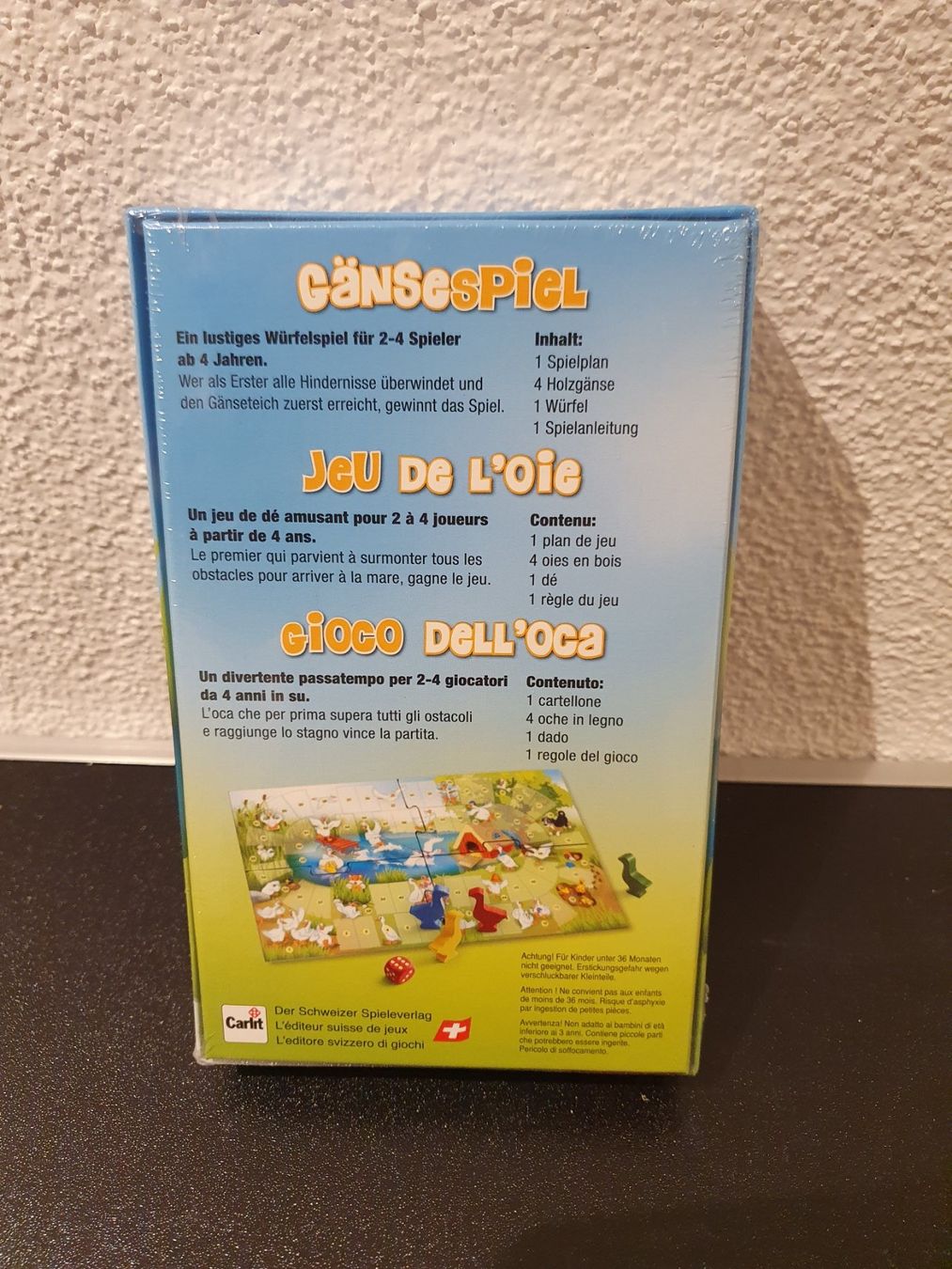Giochi: Neu - Carlit - Gänsespiel – Nuovo e nell'imballaggio originale da Dagmersellen venduto da Jarsetz_Restposten 1