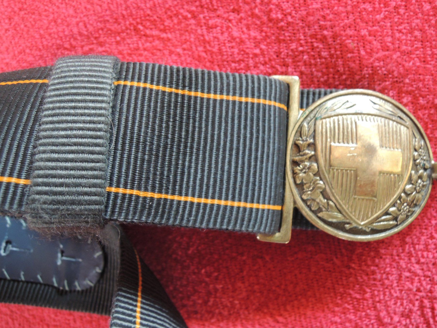 Schweizer Armee Uniformi: Schweizer Armee  Offiziersgurt 100 cm – Usato da Uznach venduto da Othmar52 2