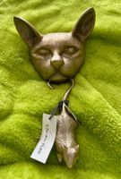Türklopfer "Katz und Maus" Messing