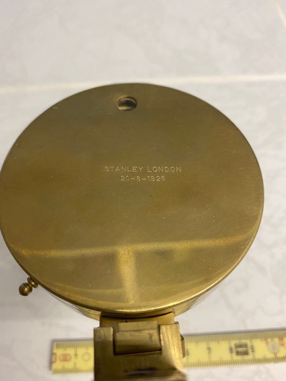 Antiker Messing Kompass - Dollond London Replica, Mit Lederetui