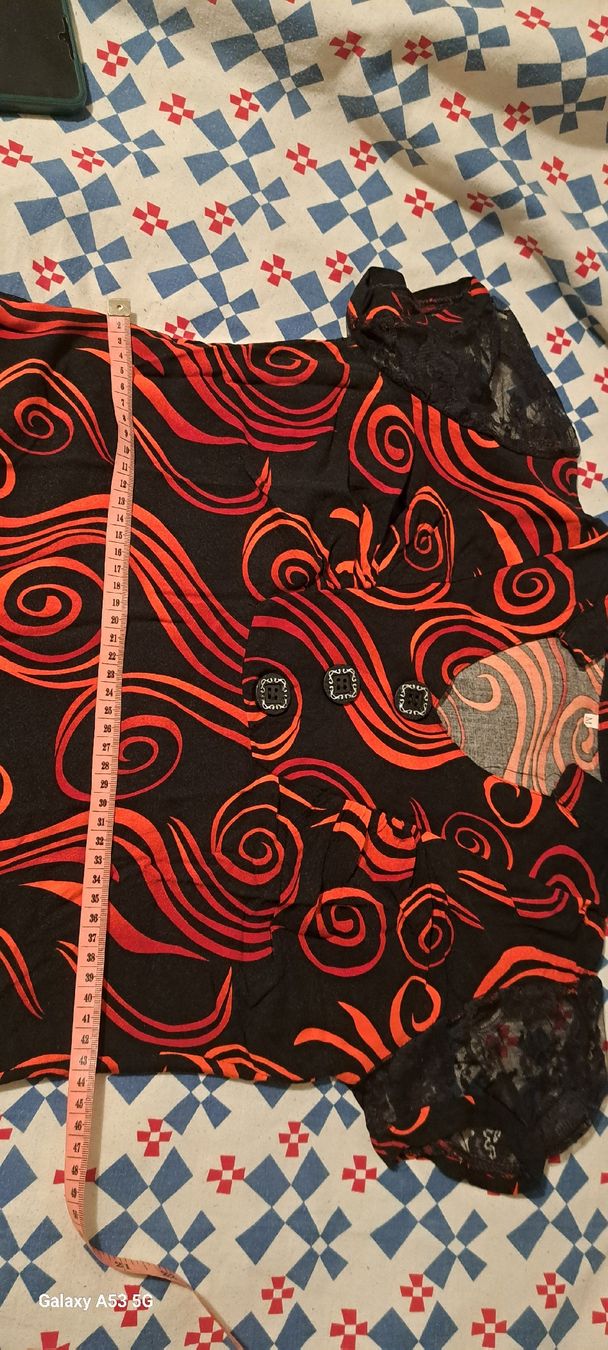 Camicette: Stylish Black & Orange Swirl Blouse – Nuovo (secondo la descrizione) da Bern venduto da mahilini 2