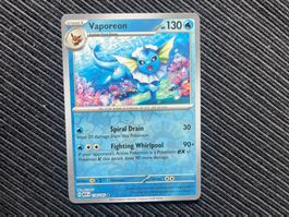 Pokemon Vaporoen Reverse Holo Scarlet Violet 151 Englisch
