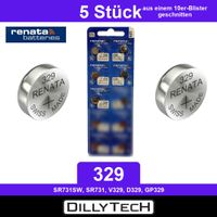 Renata 329 SR731SW Knopfzellenbatterie - 5 Stk.