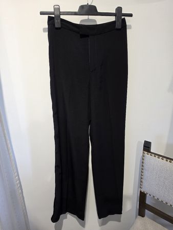Stoffhose InWear schwarz mit Galonstreifen Grösse 34