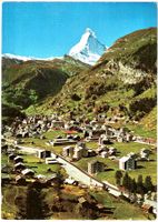 ZERMATT (1615 m) - MATTERHORN (4479 m) MT. CERVIN 1970