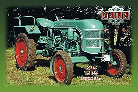 Kramer Insegne: Blechschild-KRAMER K15 15 PS 1957 – Nuovo e nell'imballaggio originale da Rupperswil venduto da big-one-sale