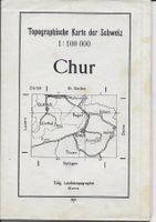 Topographische Karte (Dufour) CHUR 1930 (Karte B)