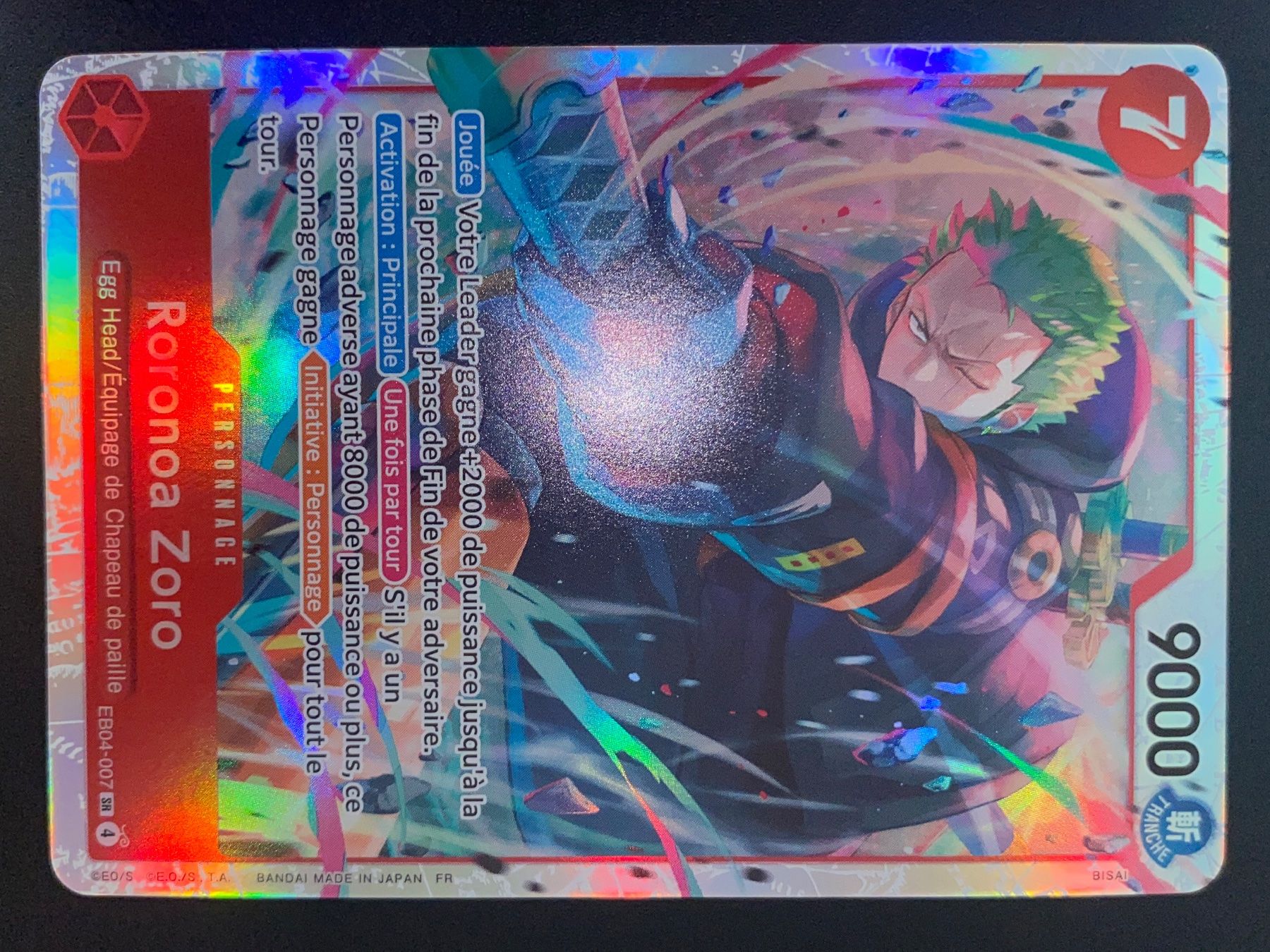 Bandai Carte collezionabili: Roronoa Zoro EB04-007 - Egghead Crisis - FR - NM+ – Nuovo (secondo la descrizione) da Yverdon-les-Bains venduto da Prismea 1