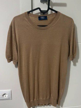 T-shirt Fedeli Poloshirt 52 XL Feinste Kaschmir Seide - Neu