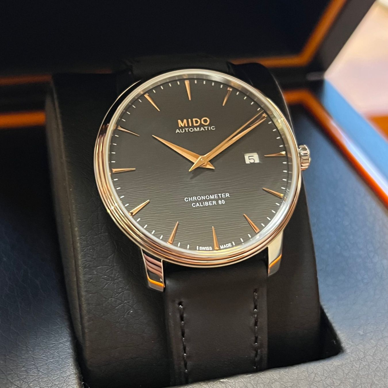 Mido Orologi: FLASH SALE Mido Baroncelli Chronometer Silicon Gent Full Set – Usato da Carouge GE venduto da Watchaser 1