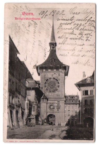 Cartoline postali: Relief-AK Bern, Zeitglockenturm mit Stra – Usato da Berlin venduto da bartko-reher