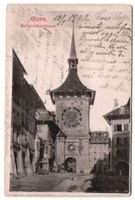 Relief-AK Bern, Zeitglockenturm mit Stra
