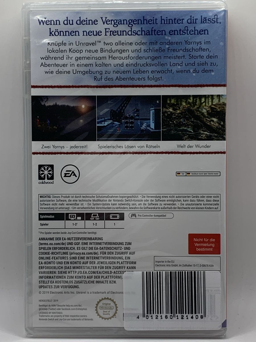 Nintendo Spiele: Unravel Two - Nintendo Switch – Neu und originalverpackt aus Ostermundigen von RG-Collector 1