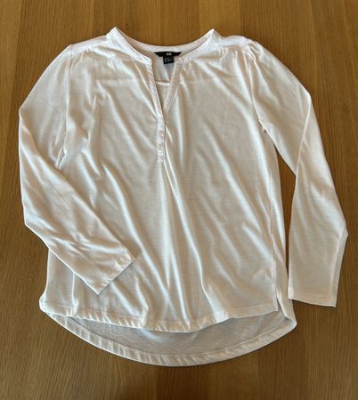 H&M Damen Langarmshirt Gr. XS Rosa leicht und angenehm