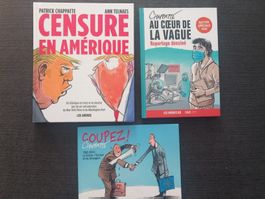 Lot Chappatte, BD Dessins de presse Amérique,Suisse,Covid...