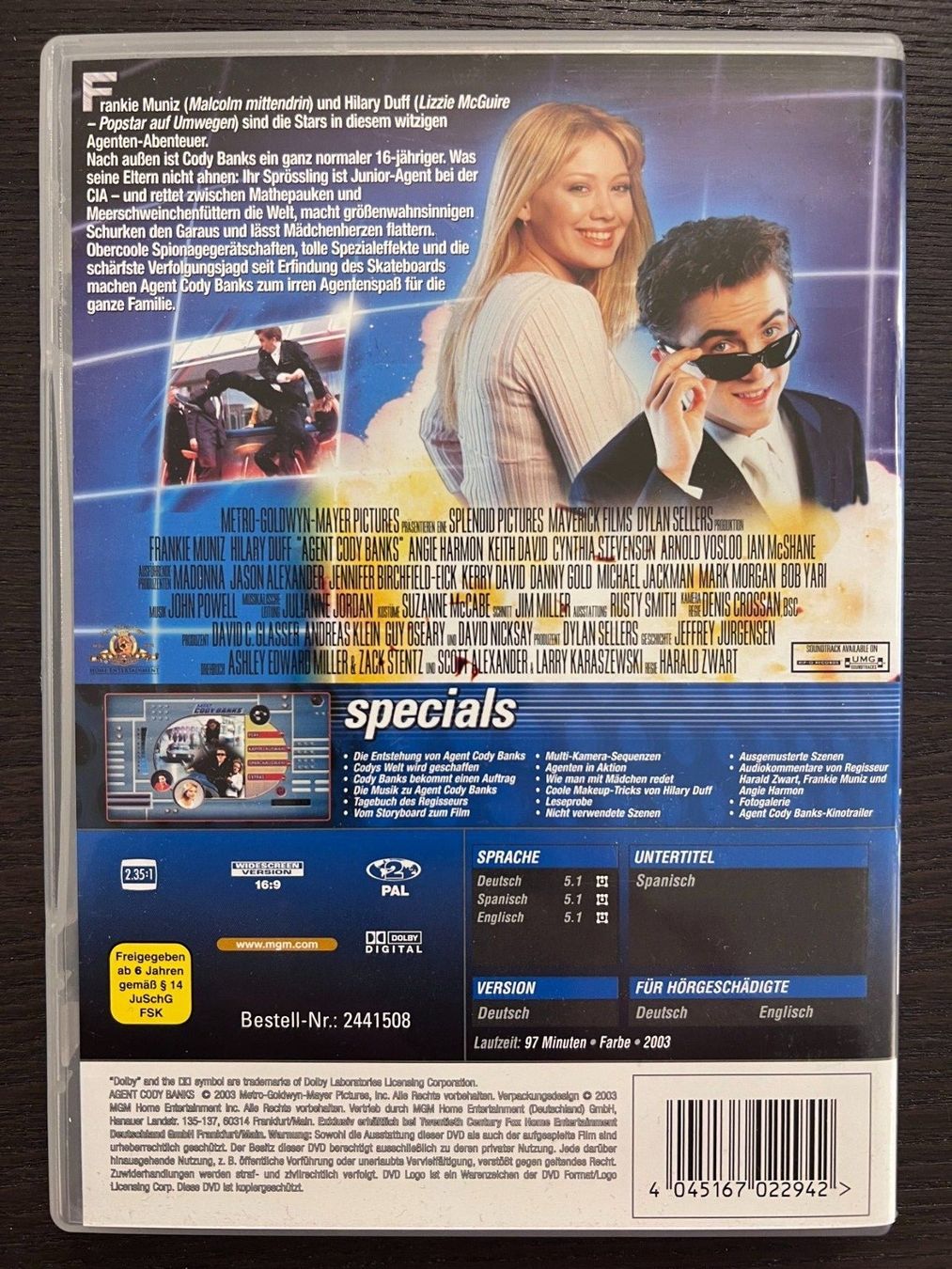 Alle DVDs: Agent Cody Banks – Gebraucht aus Zürich von FilmFreunde 1