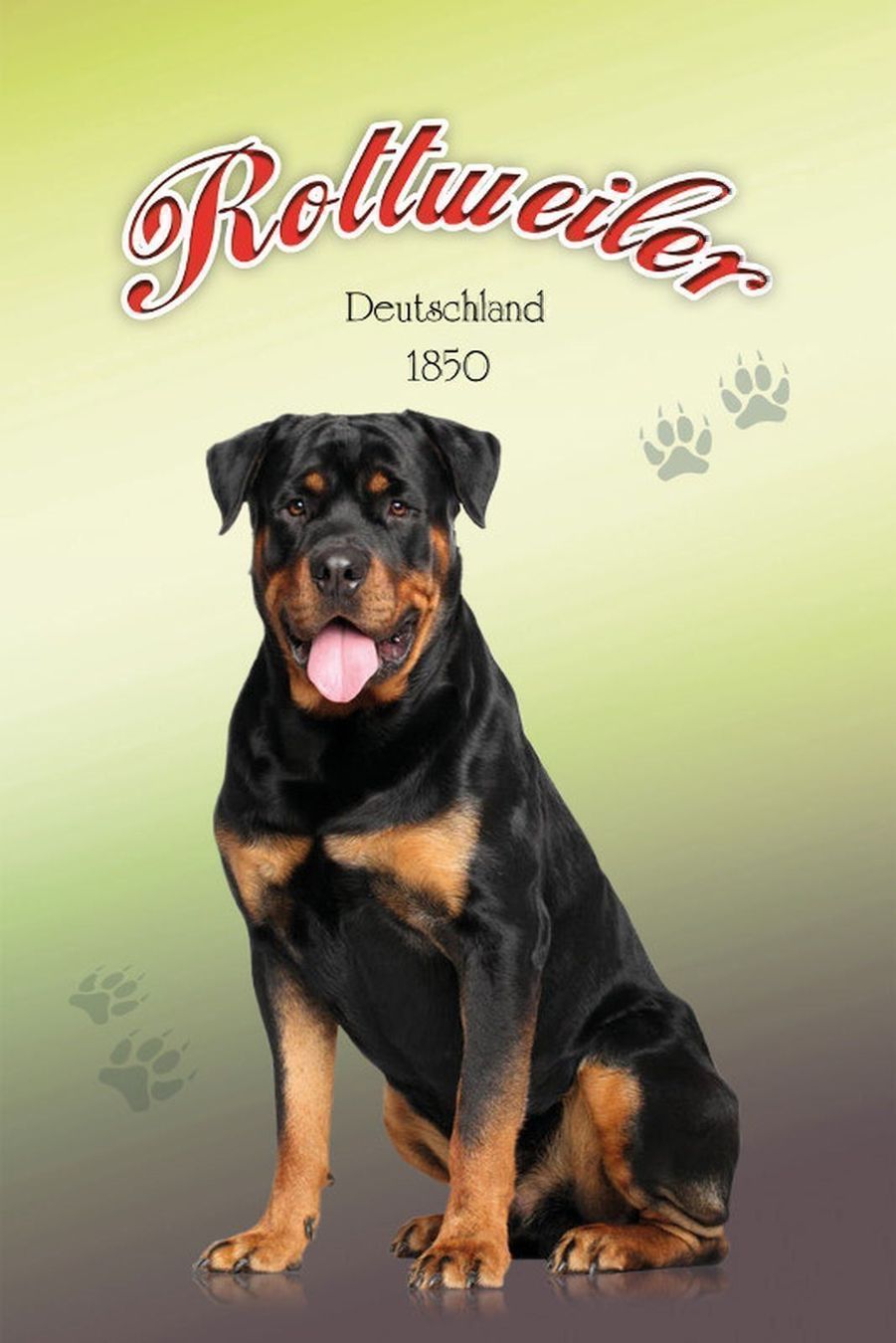 Insegne: Blechschild-ROTTWEILER-1850-DEUTSCHLAND – Nuovo e nell'imballaggio originale da Rupperswil venduto da big-one-sale
