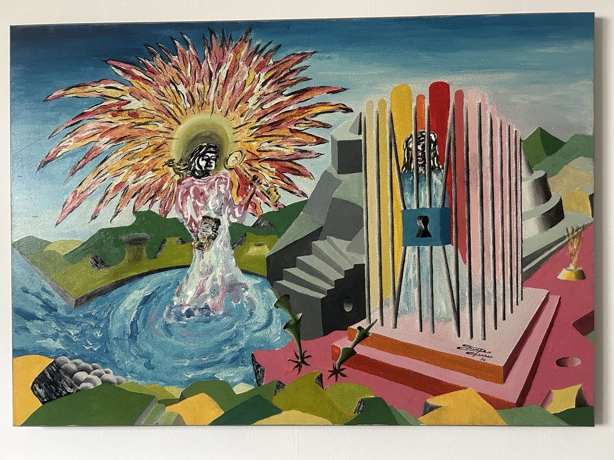 Dipinti: Original Gemälde von Freddy Gerber – Usato da Glarus venduto da KunstWerkEr-LS87