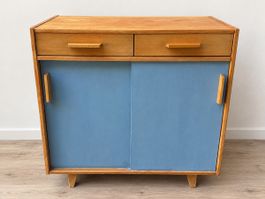Vintage Holzkommode / Sideboard mit Schiebetüren