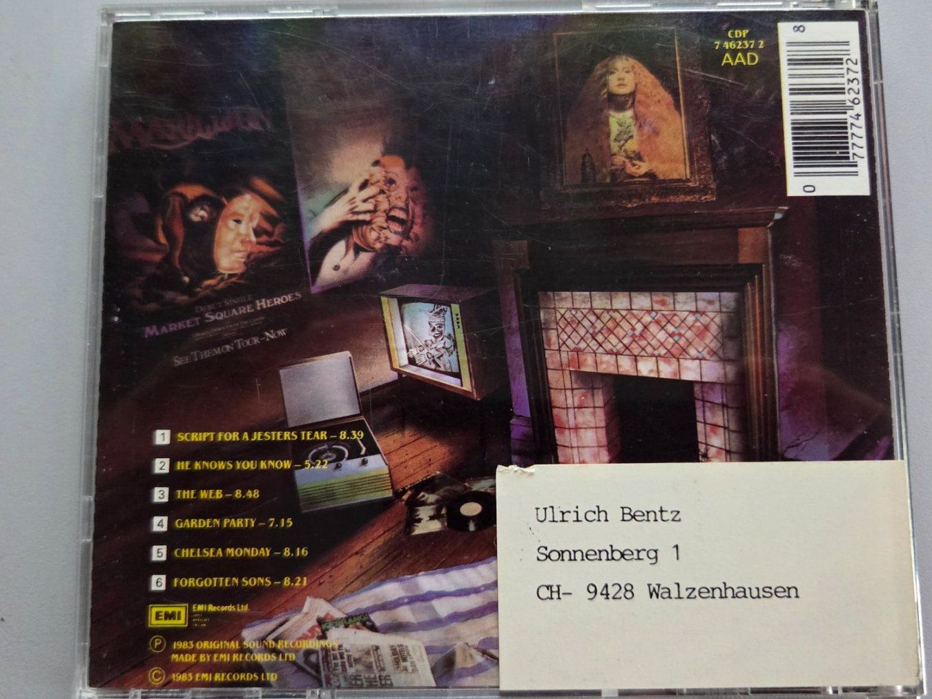 CDs: CD Marillion - Script for a Jester's Tear – D'occasion à Schaffhausen par Kellerrassel 2