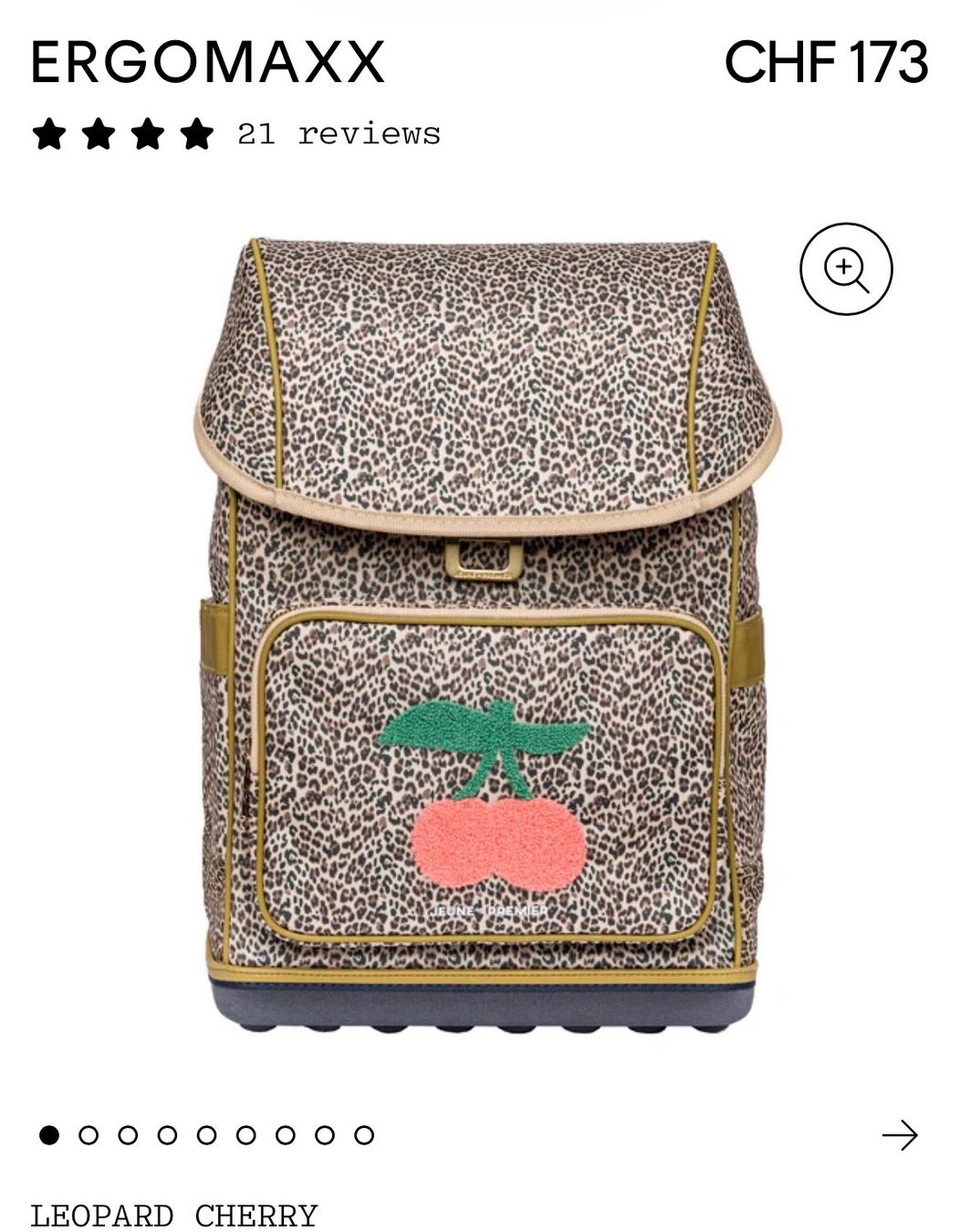 Borse & Zaini: Schulrucksack Ergomaxx Leopard Cherry – Usato da Kilchberg ZH venduto da kat_chw5 4