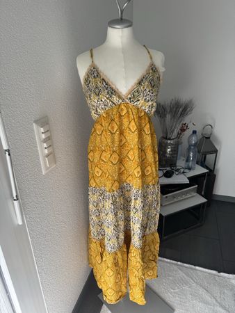 Zara Sommerkleid, Gr. M, Gelb/Weiss - perfekt für Sommer!