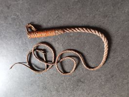 Vintage Leather Bullwhip Peitsche. Price per unit!