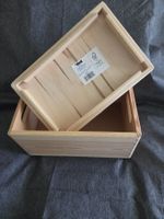 Schöne Holzkiste mit Deckel & Originalaufkleber