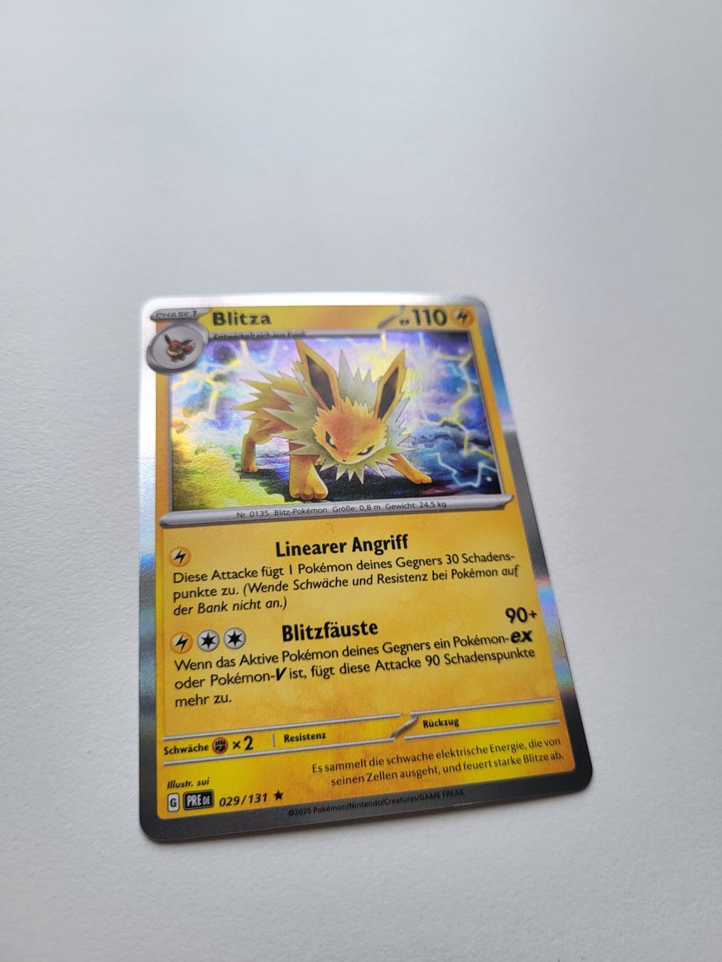 Pokémon Carte collezionabili: Blitza / Jolteon (Prismatic Evolutions 029/131) – Usato da Erlenbach ZH venduto da ram_mjn5 1