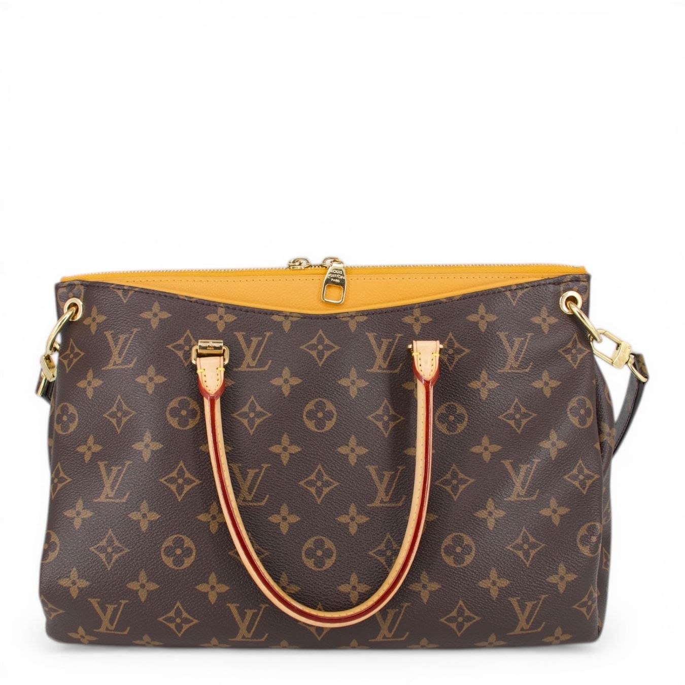 Louis Vuitton Taschen für Damen: Louis Vuitton Pallas MM Monogram safran – Gebraucht aus Binningen von Designerlabels 3