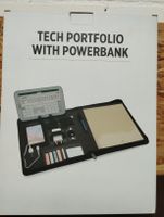 Tech Portfolio mit Powerbank - Top Zustand! Praktisch!