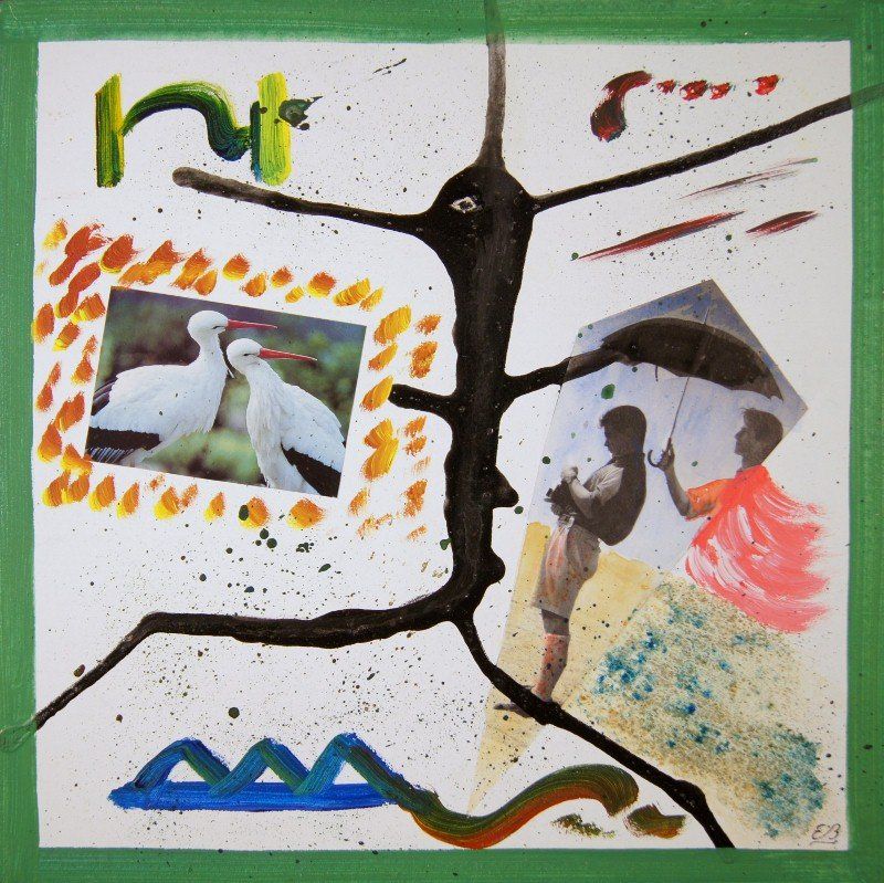 Dipinti: Collage: L'ombrello V – Nuovo (secondo la descrizione) da Fribourg venduto da erw_68dx