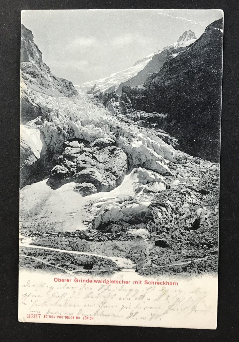 Cartoline postali: ANTIKE ANSICHTSKARTE OBERER GRINDELWALDGLETSCHER – Usato da Ostermundigen venduto da wini63