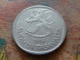 FINLANDE  1  Markka  1986