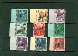 Dienstmarken Officiel postfrisch ** auf Stekkarte  (Q883)