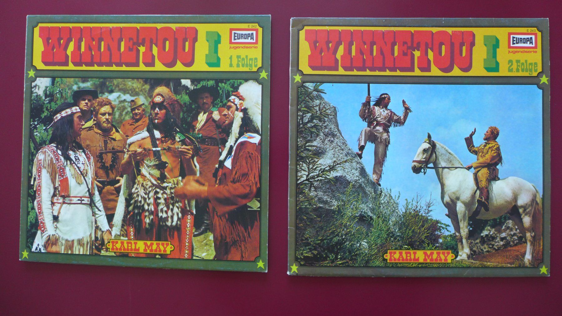 Dischi in vinile: 4 LPs Winnetou (Karl May) – Usato da Rapperswil SG venduto da Vespinone