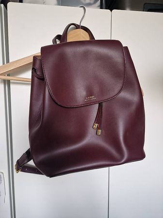 Ralph Lauren Bordeaux Leder Rucksack