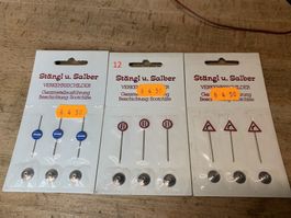 Strassensignale Metall 9 St. Signaux routier 9 Pc N°12