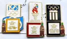 3 Pins Coca-Cola Olympia