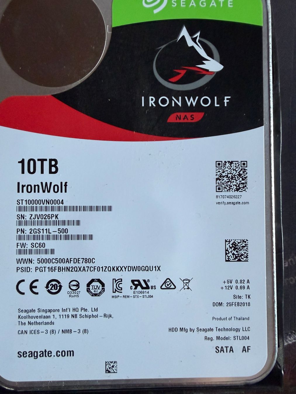 Seagate Harddisks: Seagate Ironwolf 10TB – Gebraucht aus Diessenhofen von ren_sb8w