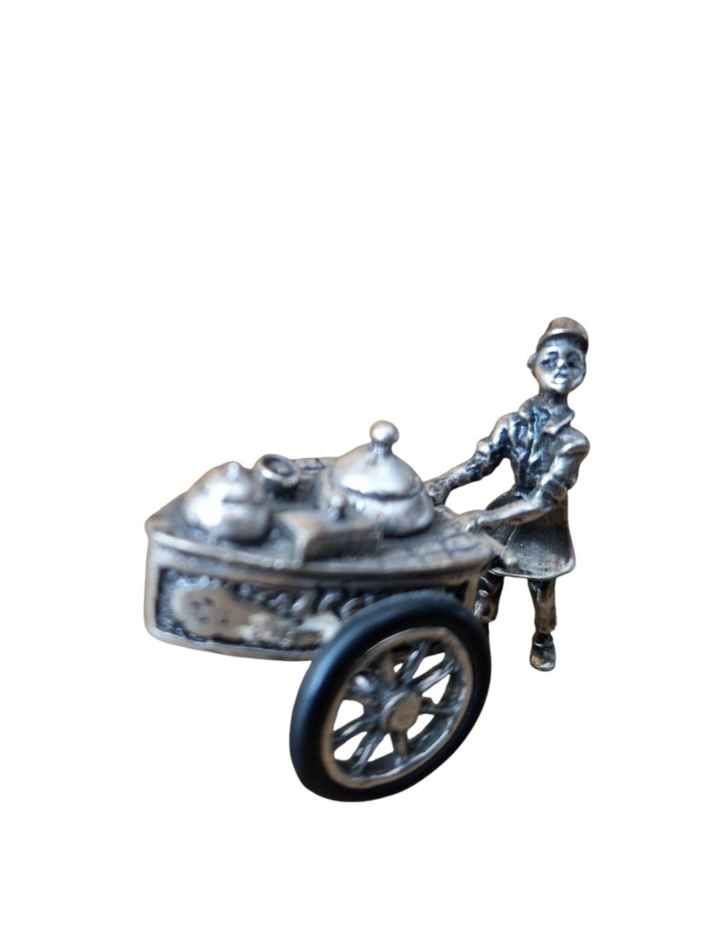 Statuette: Figur Miniatur Silber Strassenverkäufer – Usato da Mörschwil venduto da wunderkiste44 6